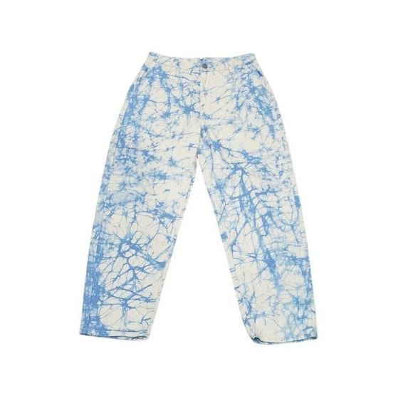 Rachel Comey Target Jeans Womens Blue Cream Plus 20W Marble Print High Rise New - Picture 2 of 6